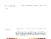 Tablet Screenshot of drjuliekupfer.com